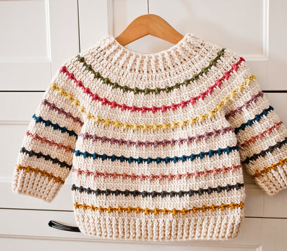 Shawl Collar Sweater Crochet Pattern