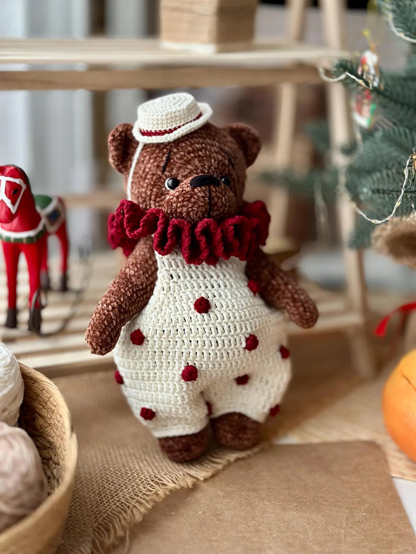 Berries Plush Bear Crochet Pattern