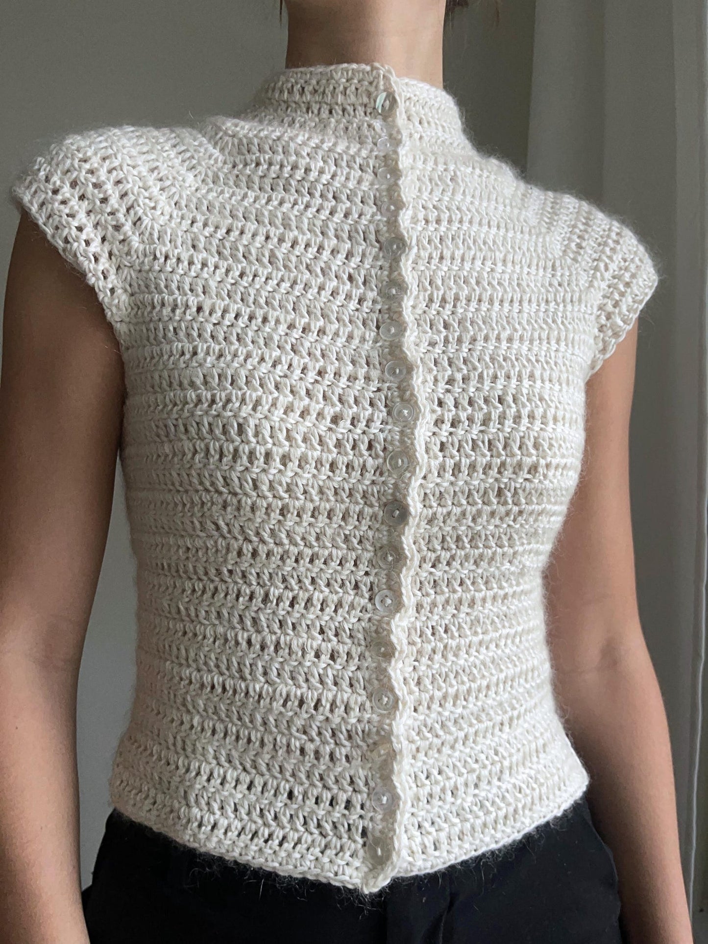 Button Up Top Crochet Pattern