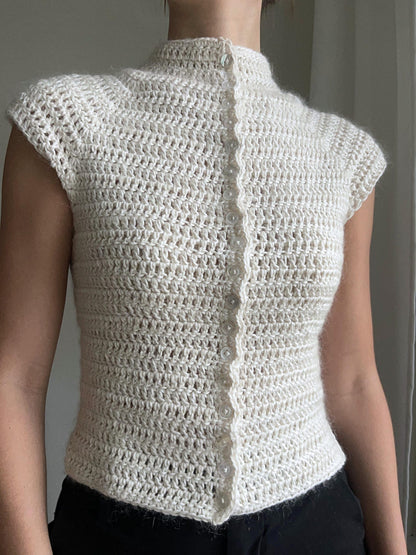Button Up Top Crochet Pattern