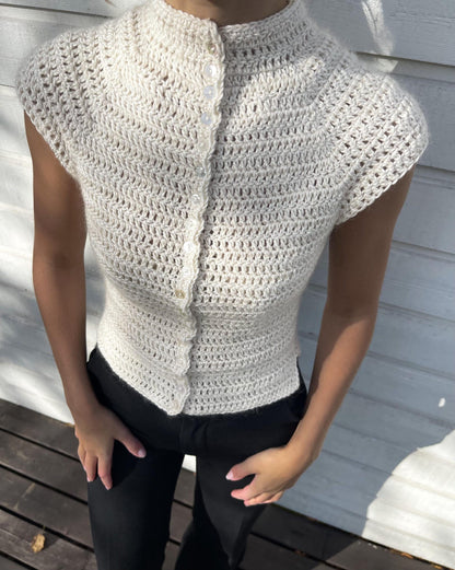 Button Up Top Crochet Pattern