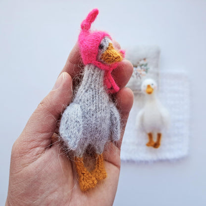 Stuffed Little Goose Knitting Pattern