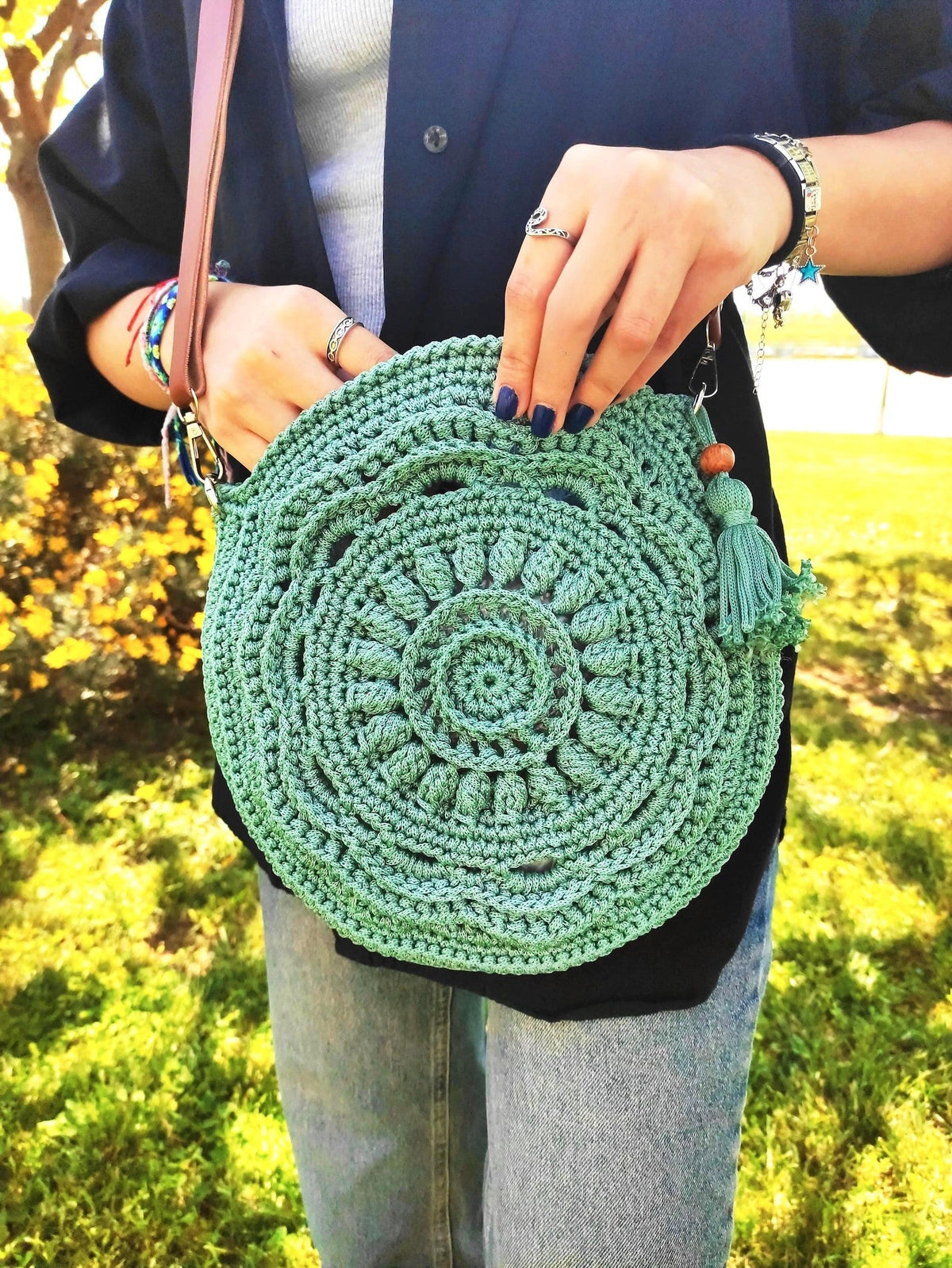 Boho Crossbody Bag Crochet pattern - OR