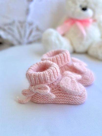 Easy Baby Booties Knitting Pattern