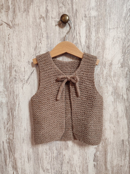 Woodlands Kids Waistcoat Knitting Pattern