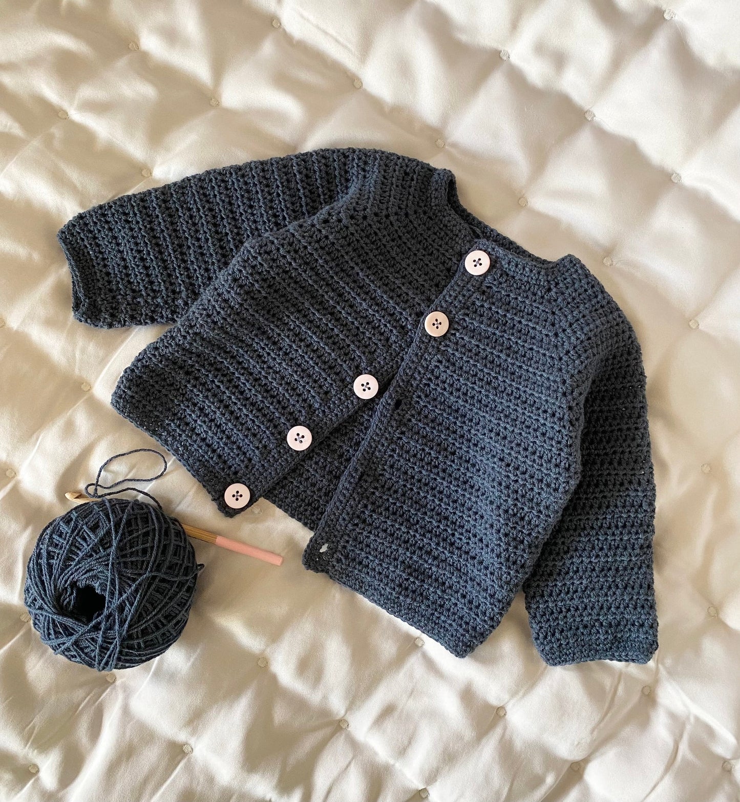 Shawl Collar Sweater Crochet Pattern