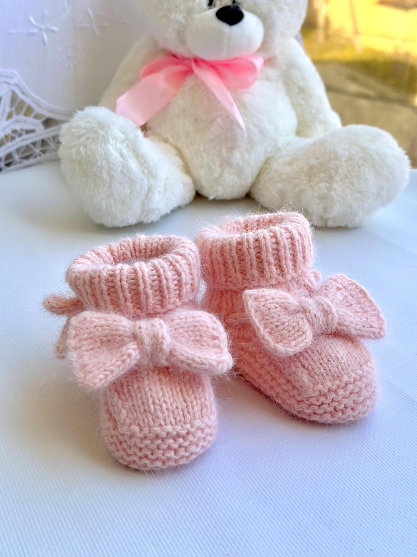 Easy Baby Booties Knitting Pattern