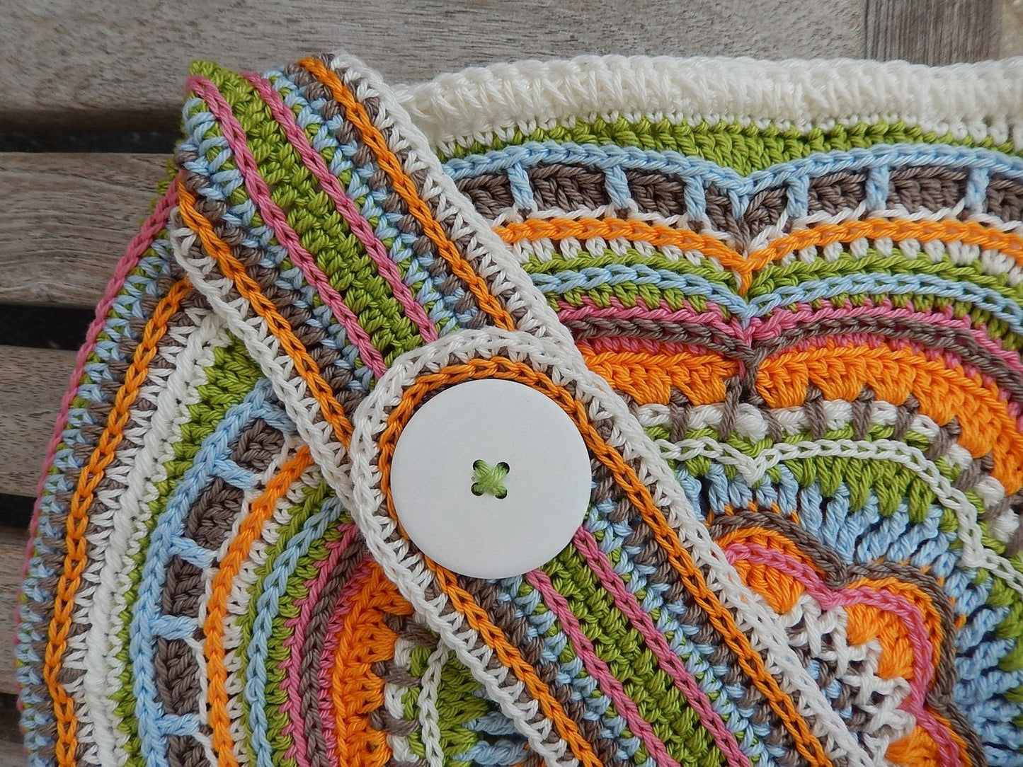 Boho Flower Slouch Bag Crochet pattern