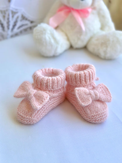 Easy Baby Booties Knitting Pattern
