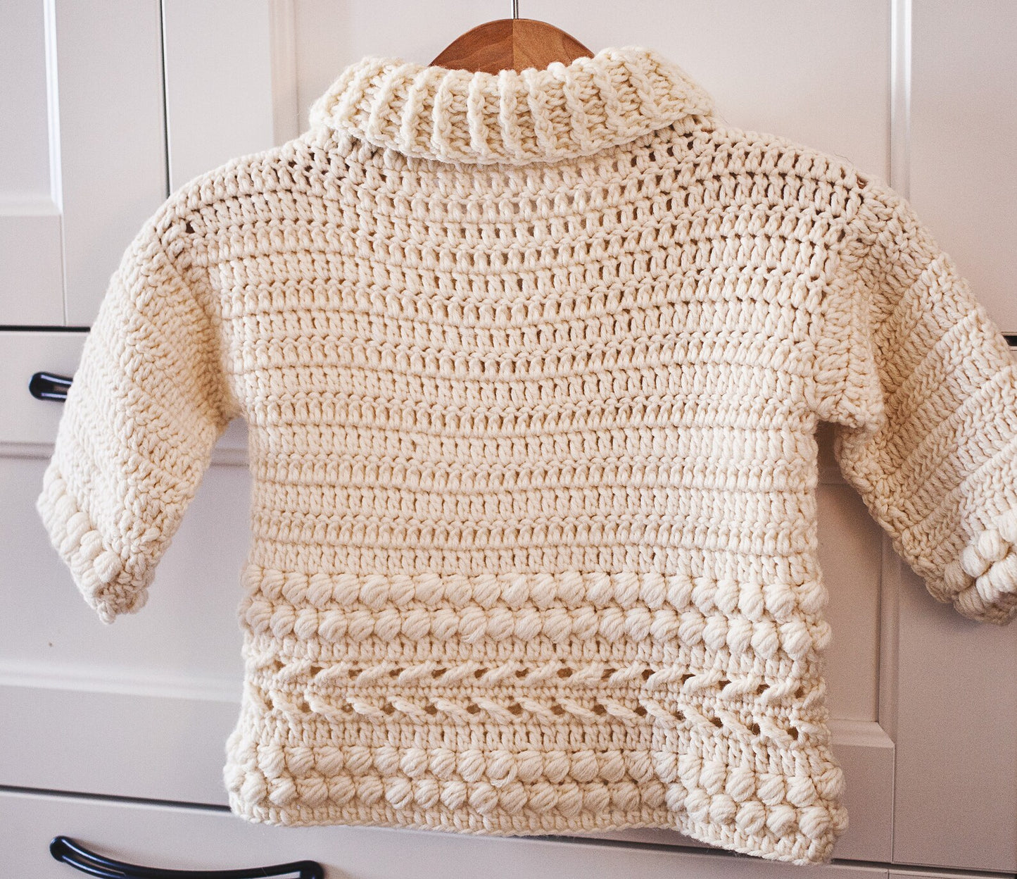 Shawl Collar Sweater Crochet Pattern