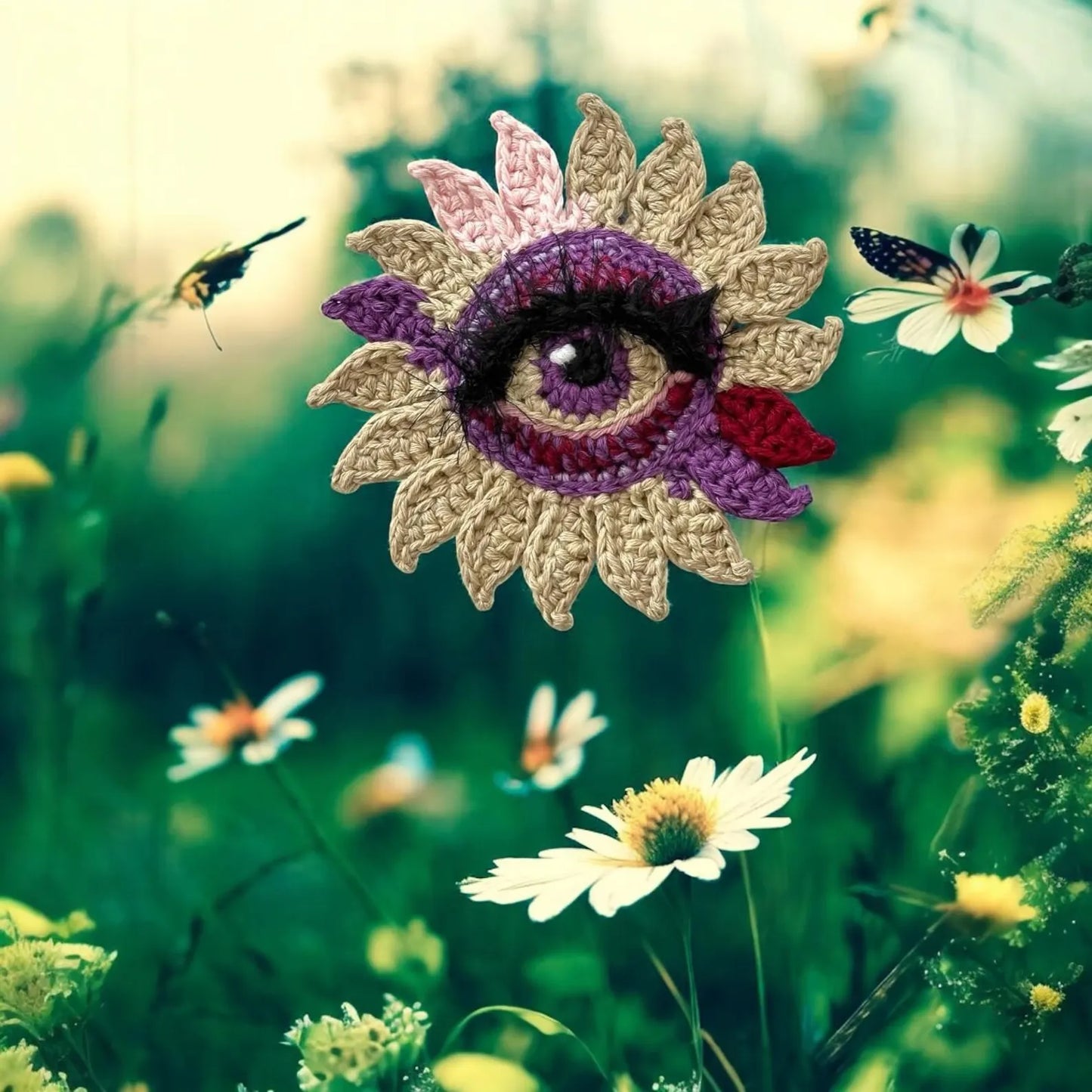 Blooming Eye Crochet Pattern