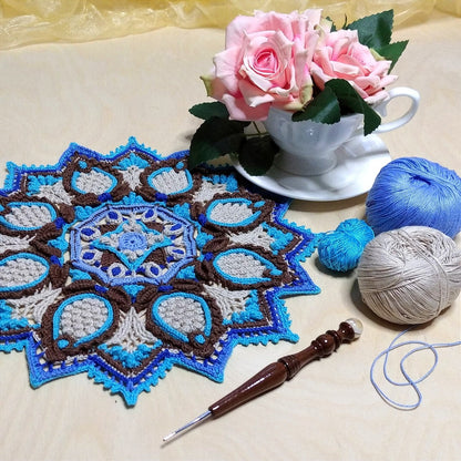Doily Amethyst Mandala Crochet Pattern