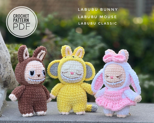 Labubu Plush Toy Crochet Pattern