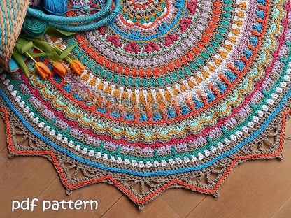 Boho Rug Crochet pattern