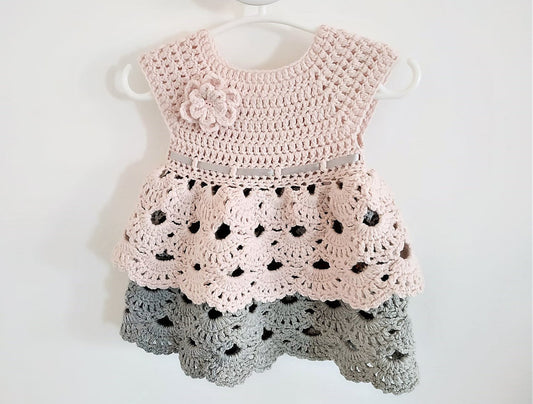 Daisy Double Skirt Flower Crochet Pattern