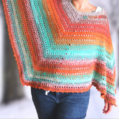Easiest Poncho Crochet Pattern