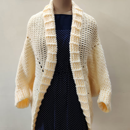 Easy Womens Cable Cocoon Cardigan