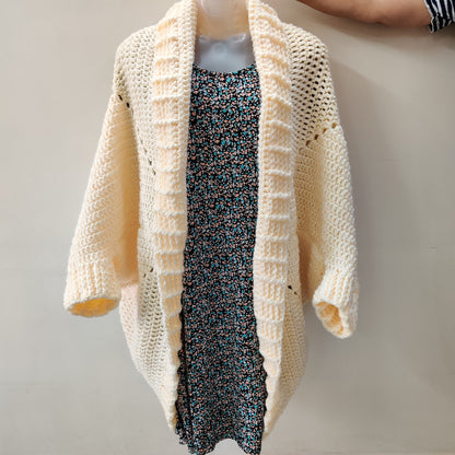 Easy Womens Cable Cocoon Cardigan