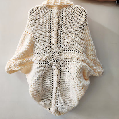 Easy Womens Cable Cocoon Cardigan