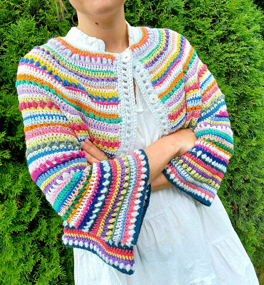 KAHLO Boho Cardigan  Crochet Pattern