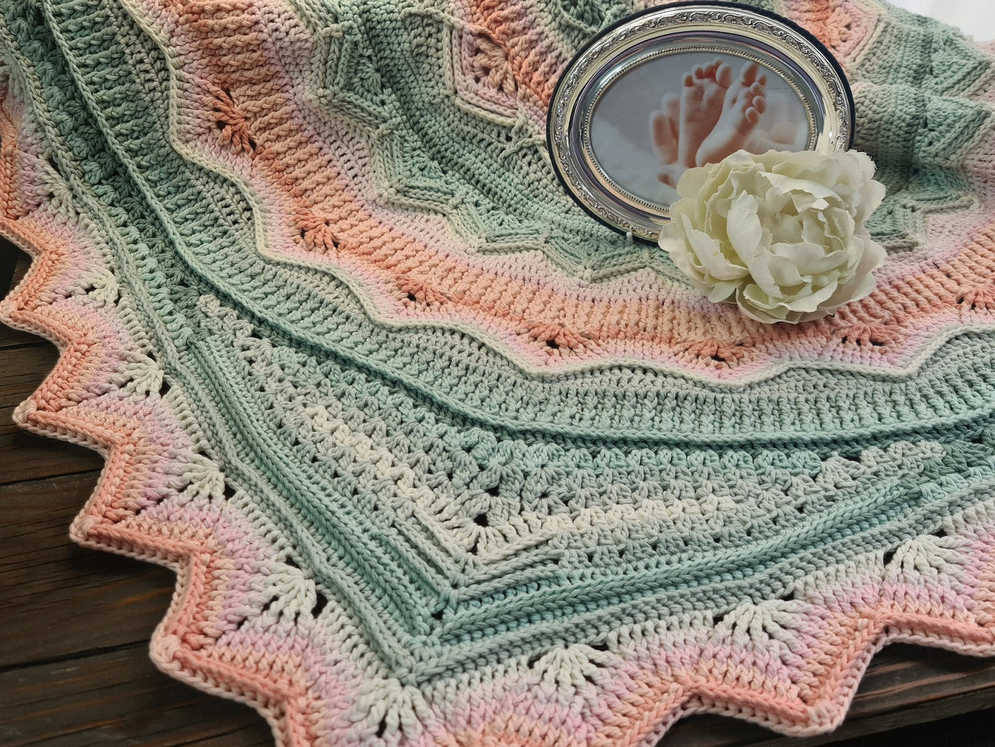 Melanies Mandala Baby Blanket Crochet Pattern