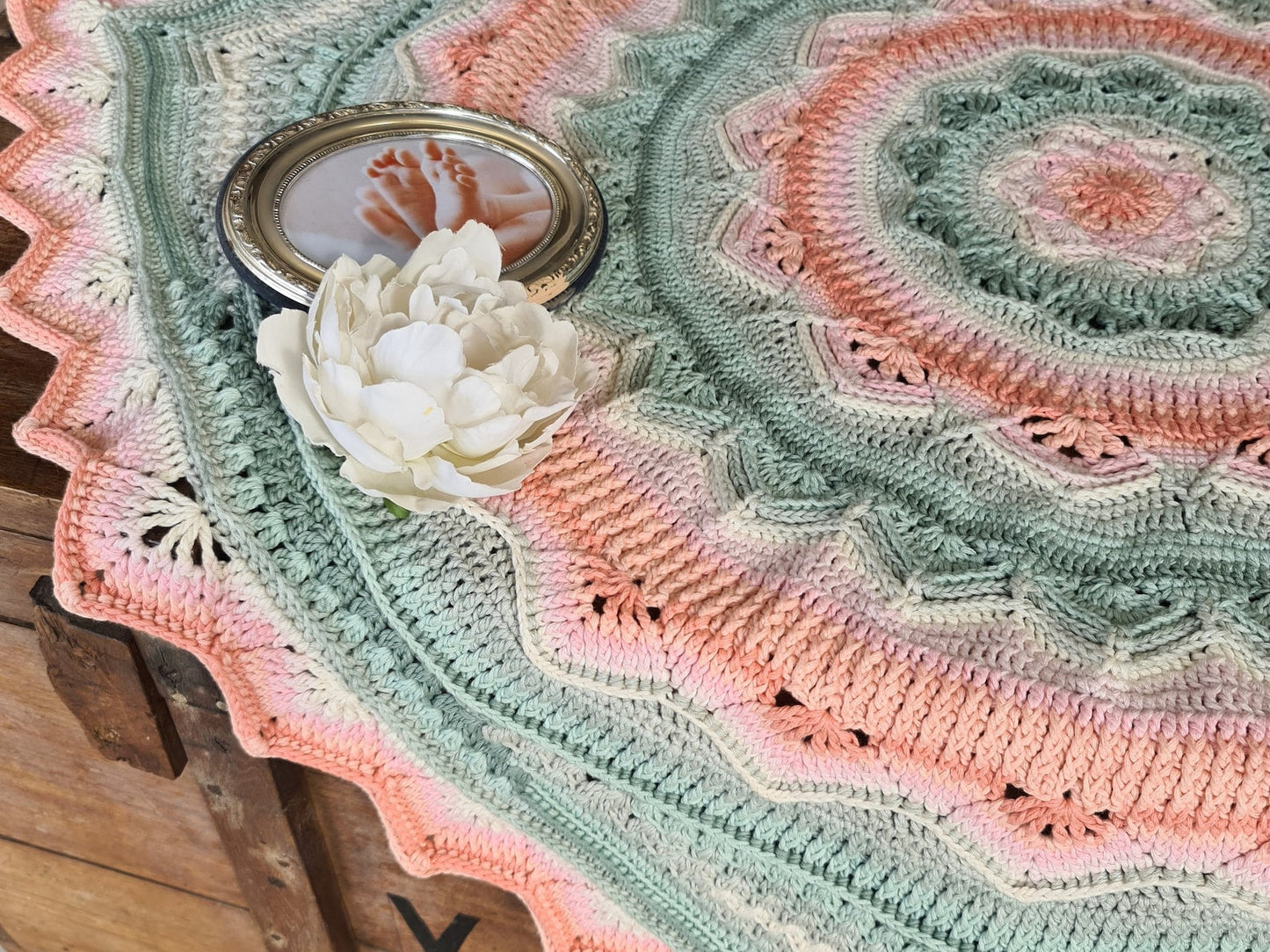Melanies Mandala Baby Blanket Crochet Pattern