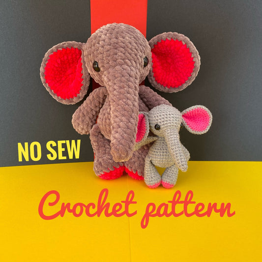 NO SEW Elephant Crochet Pattern