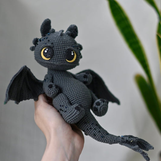 Black Dragon Crochet Pattern