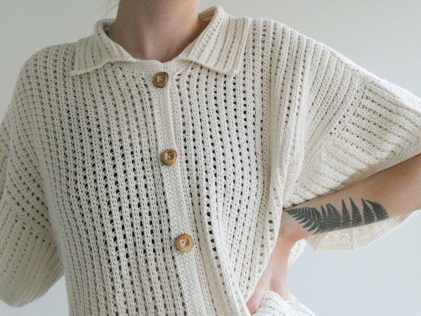Jebel Button Up Crochet Pattern