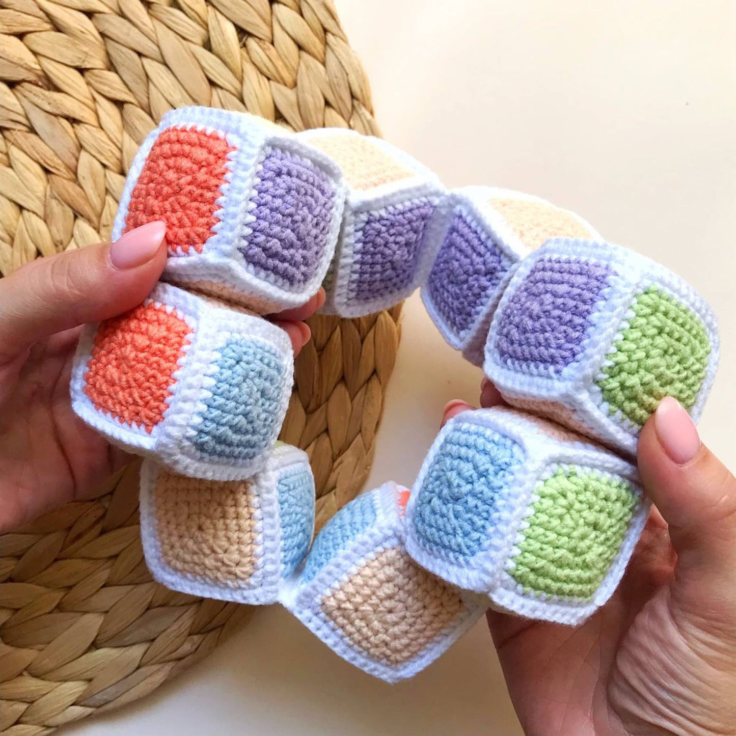 Fidget Cube Infinity Toy Crochet Pattern