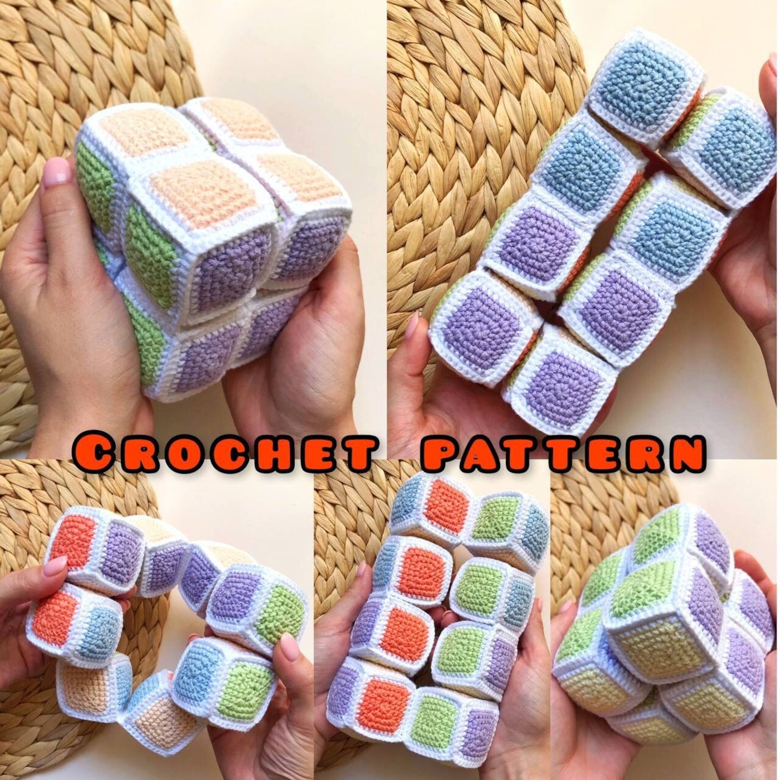 Infinity Cube Printable Pattern Fidget Cube Infinity Toy – PatternStory™