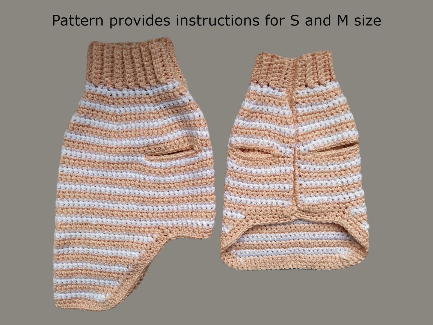 Pet Stripe Sweater Crochet Pattern