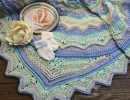 Melanies Mandala Baby Blanket Crochet Pattern