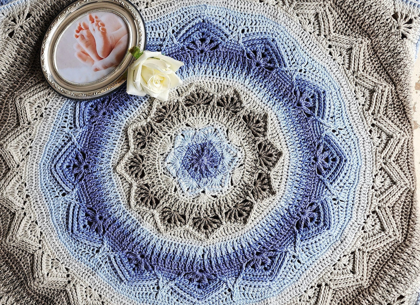 Melanies Mandala Baby Blanket Crochet Pattern