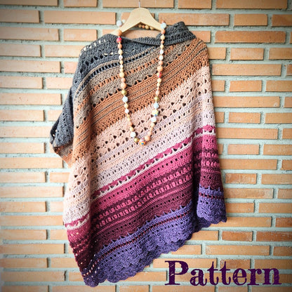 YakButterTea Poncho crochet pattern