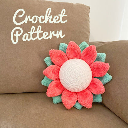 Flower Pillow Crochet Pattern