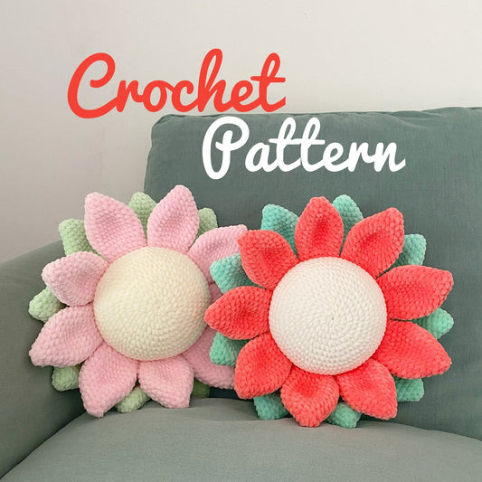 Flower Pillow Crochet Pattern