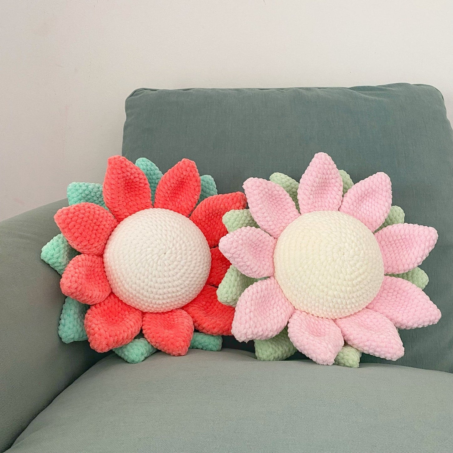 Flower Pillow Crochet Pattern