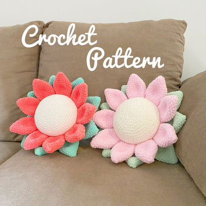 Flower Pillow Crochet Pattern