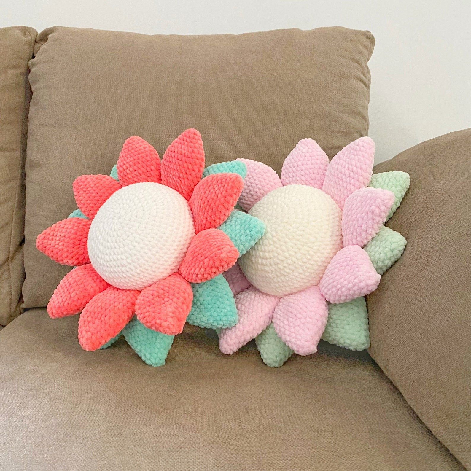 Flower Pillow Crochet Pattern