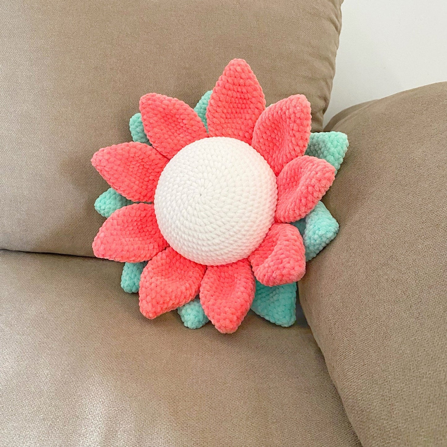 Flower Pillow Crochet Pattern