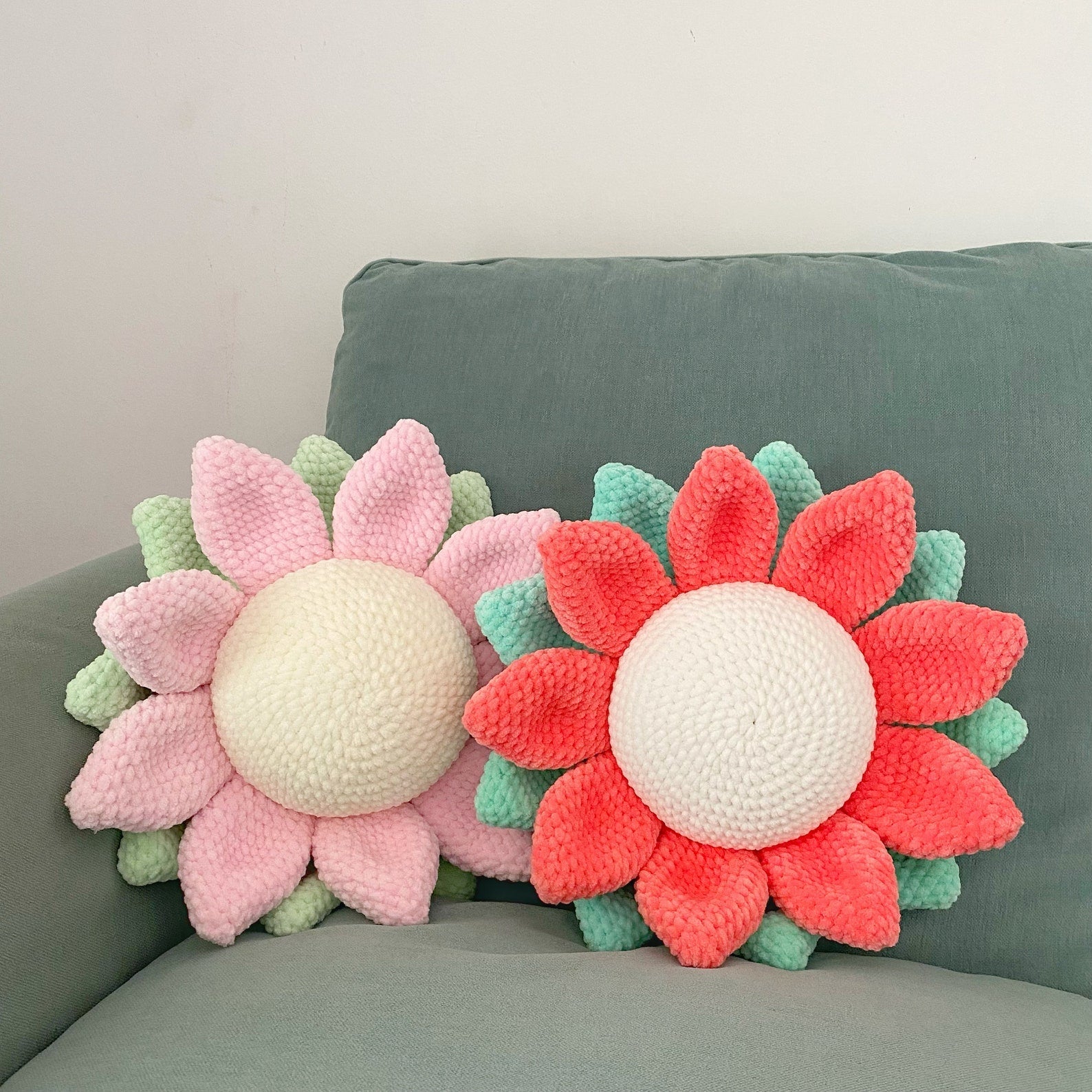 Flower Pillow Crochet Pattern