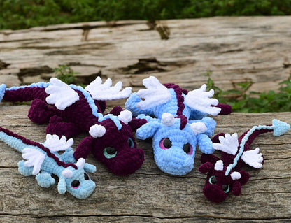 Linus the little dragon Crochet Pattern