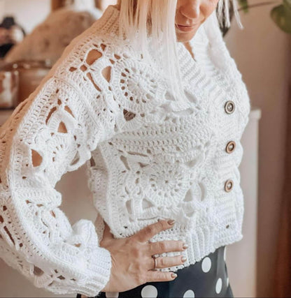 Teresa Granny Square Cardigan Crochet Pattern