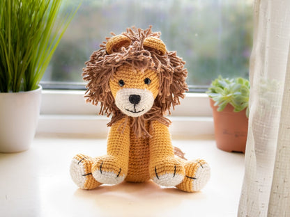 Easy Stuffed Lion Crochet Pattern