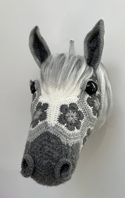 African Flower Horse Head Crochet Pattern