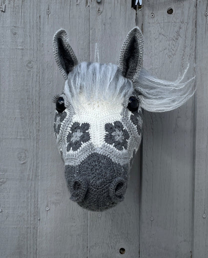 African Flower Horse Head Crochet Pattern