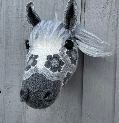 African Flower Horse Head Crochet Pattern