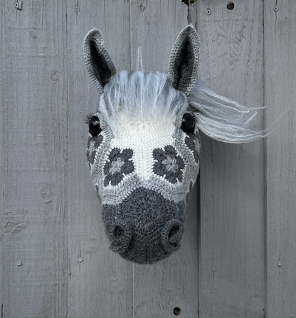 African Flower Horse Head Crochet Pattern