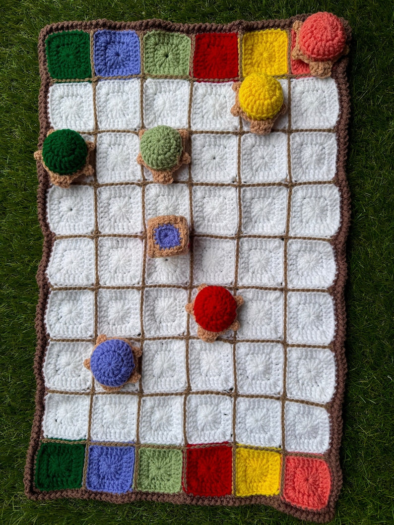 Turtle Racing Board Game Crochet Pattern